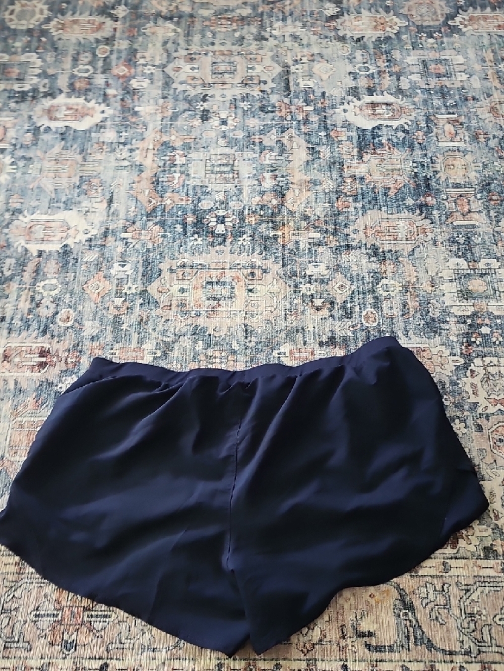 Under Armour Women's Navy Athletic Running Shorts - Picture 4 of 7